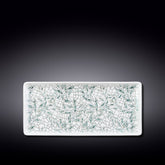 Wilmax Flache Rechteckige Servierplatte, 33 x 15 cm, Olive Green – WL-671553/A